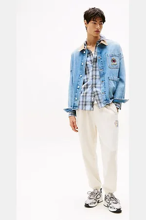 Tommy Hilfiger Luźne joggery z logo w stylu varsity