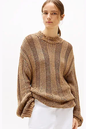 Tommy Hilfiger Sweter o kroju oversize z półgolfem