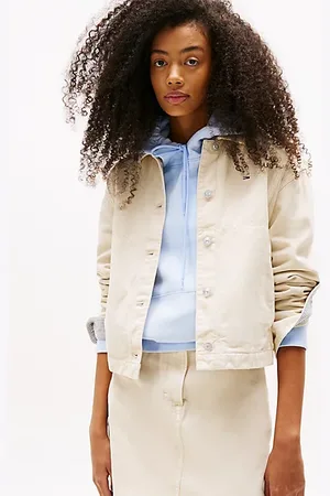 Tommy Hilfiger Kurtka z denimu farbowana w całości
