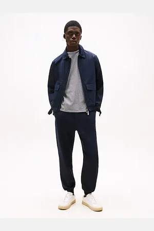 Tommy Hilfiger Joggery z mankietami i sygnowanymi lampasami