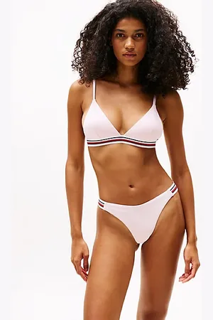 Tommy Hilfiger Dół od bikini z sygnowanymi paskami