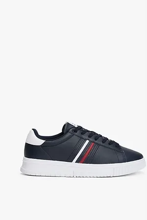 Tommy Hilfiger Skórzane tenisówki z wytłoczonym logo