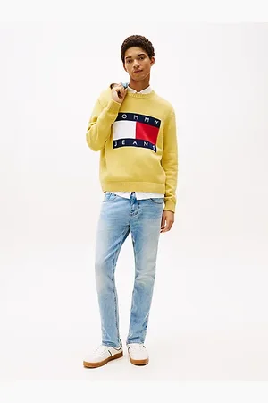 Tommy Hilfiger Zwężane jeansy Austin z efektem wyblaknięcia