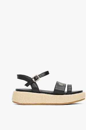 Tommy Hilfiger Sandały na platformie z monogramem TH