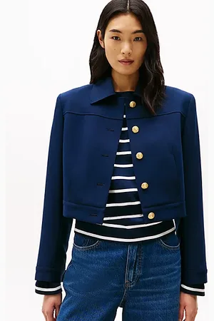 Tommy Hilfiger Wąski żakiet z guzikami w kolorze złota