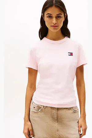 Tommy Hilfiger T-shirt z okrągłym dekoltem i naszywką