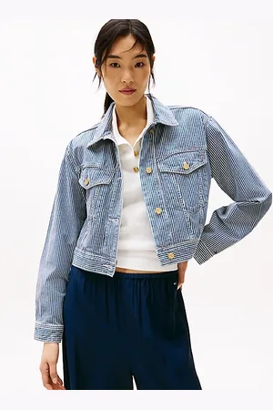 Tommy Hilfiger Denimowa kurtka o kroju oversize z logo