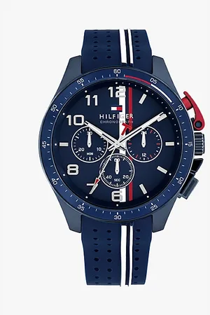 Tommy Hilfiger Zegarek z czarnym silikonowym paskiem