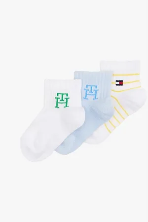Tommy Hilfiger Zestaw 3 par skarpetek z monogramem TH
