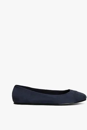 Tommy Hilfiger Zamszowe baleriny z monogramem TH