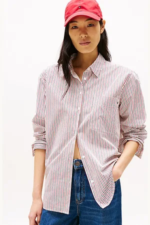 Tommy Hilfiger Koszula o kroju oversize w paski