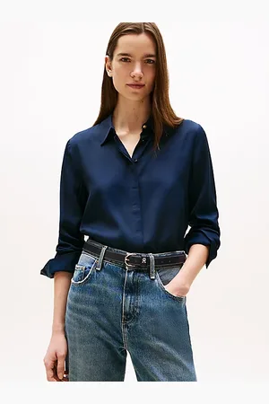 Tommy Hilfiger Koszula o luźnym kroju ze złotymi guzikami