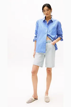 Tommy Hilfiger Luźne bermudy z denimu