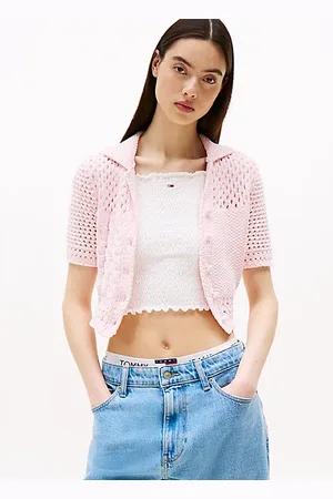 Tommy Hilfiger Dzianinowy kardigan z kołnierzykiem polo