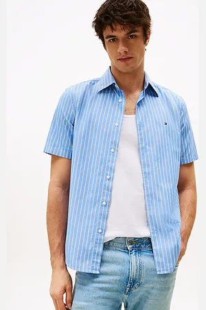 Tommy Hilfiger Koszula TH Flex z popeliny w paski