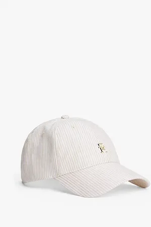 Tommy Hilfiger Lniana 5-panelowa czapka bejsbolowa