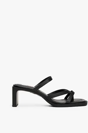 Tommy Hilfiger Skórzane buty na obcasie klockowym