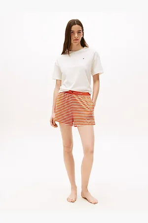 Tommy Hilfiger Piżama z luźnym T-shirtem i szortami