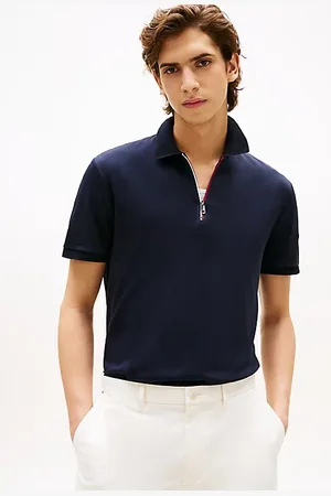 Tommy Hilfiger Koszulka polo o regularnym kroju z zapięciem na zamek