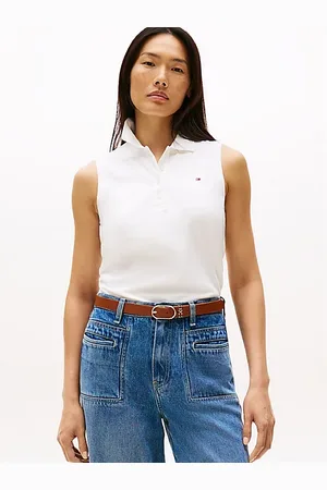 Tommy Hilfiger Koszulka polo 1985 o wąskim kroju bez rękawów