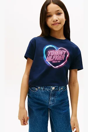 Tommy Hilfiger T-shirt o luźnym kroju z grafiką w kształcie serca