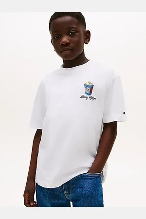 Tommy Hilfiger T-shirt z grafiką na plecach