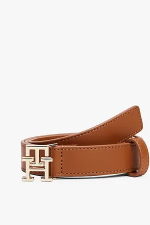 Tommy Hilfiger Skórzany pasek z plakietką z monogramem