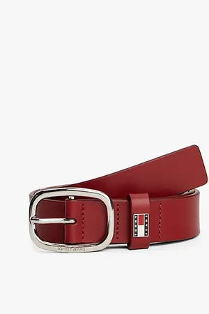 Tommy Hilfiger Skórzany pasek z owalną klamrą