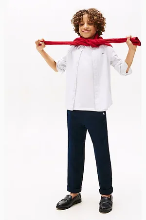 Tommy Hilfiger Spodnie z mieszanki lnu