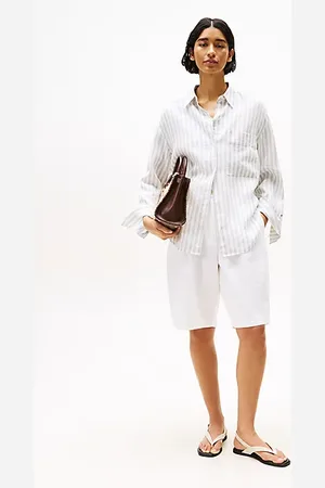 Tommy Hilfiger Szorty bermudy z szerokimi nogawkami