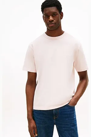 Tommy Hilfiger T-shirt o luźnym kroju z logo w kolorze tła