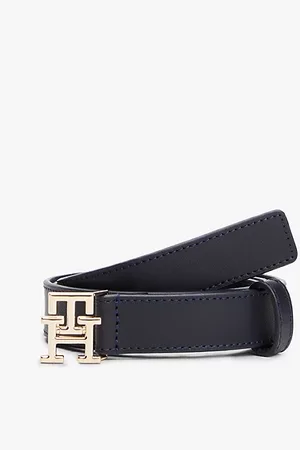 Tommy Hilfiger Skórzany pasek z plakietką z monogramem