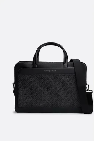 Tommy Hilfiger Teksturowana torba na laptop TH Monogram