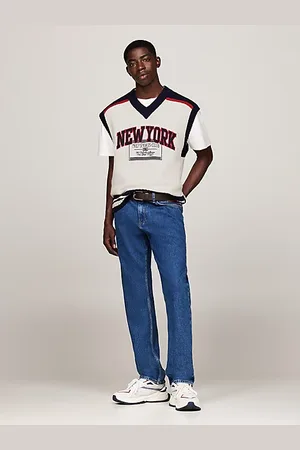 Tommy Hilfiger Dzianinowa kamizelka unisex o luźnym kroju