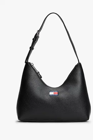 Tommy Hilfiger Torebka na ramię z groszkowanej skóry
