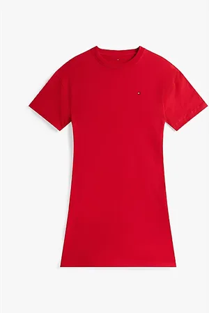 Tommy Hilfiger T-shirtowa sukienka od piżamy o luźnym kroju