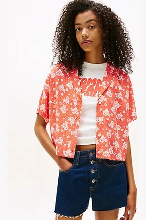 Tommy Hilfiger Wzorzysta koszula z krótkim rękawem