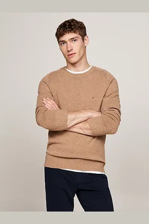 Tommy Hilfiger Wełniany sweter z okrągłym dekoltem