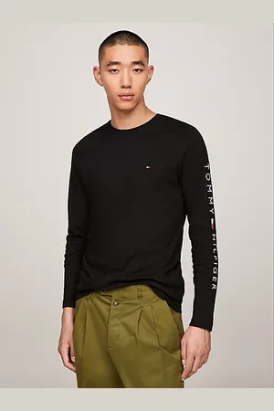 Tommy Hilfiger Longsleeve o wąskim kroju z logo