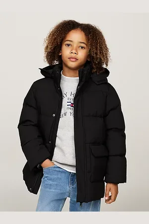 Tommy Hilfiger Puchowa kurtka z logo Hilfiger Monotype