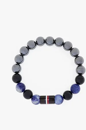 Tommy Hilfiger Bransoletka z paciorkami z sygnowanym detalem