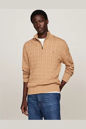Tommy Hilfiger Sweter o splocie warkoczowym