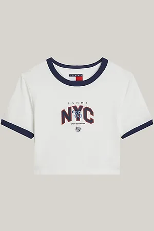 Tommy Hilfiger Wąski T-shirt TJ x Game Day o skróconym kroju