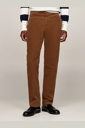 Tommy Hilfiger Sztruksowe chinosy o prostym kroju