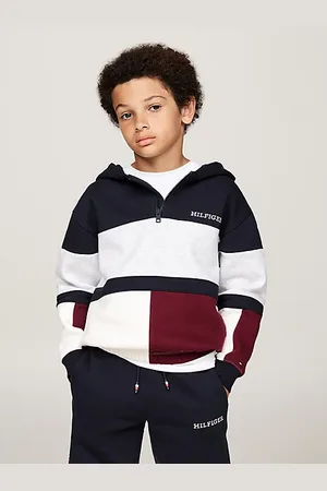 Tommy Hilfiger Bluza z kapturem w bloki kolorów
