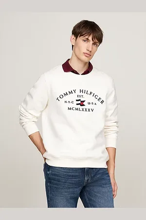 Tommy Hilfiger Bluza z okrągłym dekoltem i wyszywanym logo
