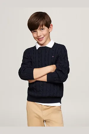 Tommy Hilfiger Sweter z warkoczowym splotem