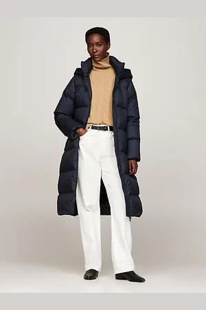 Tommy Hilfiger Nieprzemakalny płaszcz puchowy o wydłużonym kroju