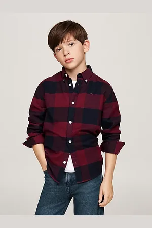 Tommy Hilfiger Flanelowa koszula o regularnym kroju w kratę