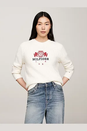 Tommy Hilfiger Sweter o waflowym splocie